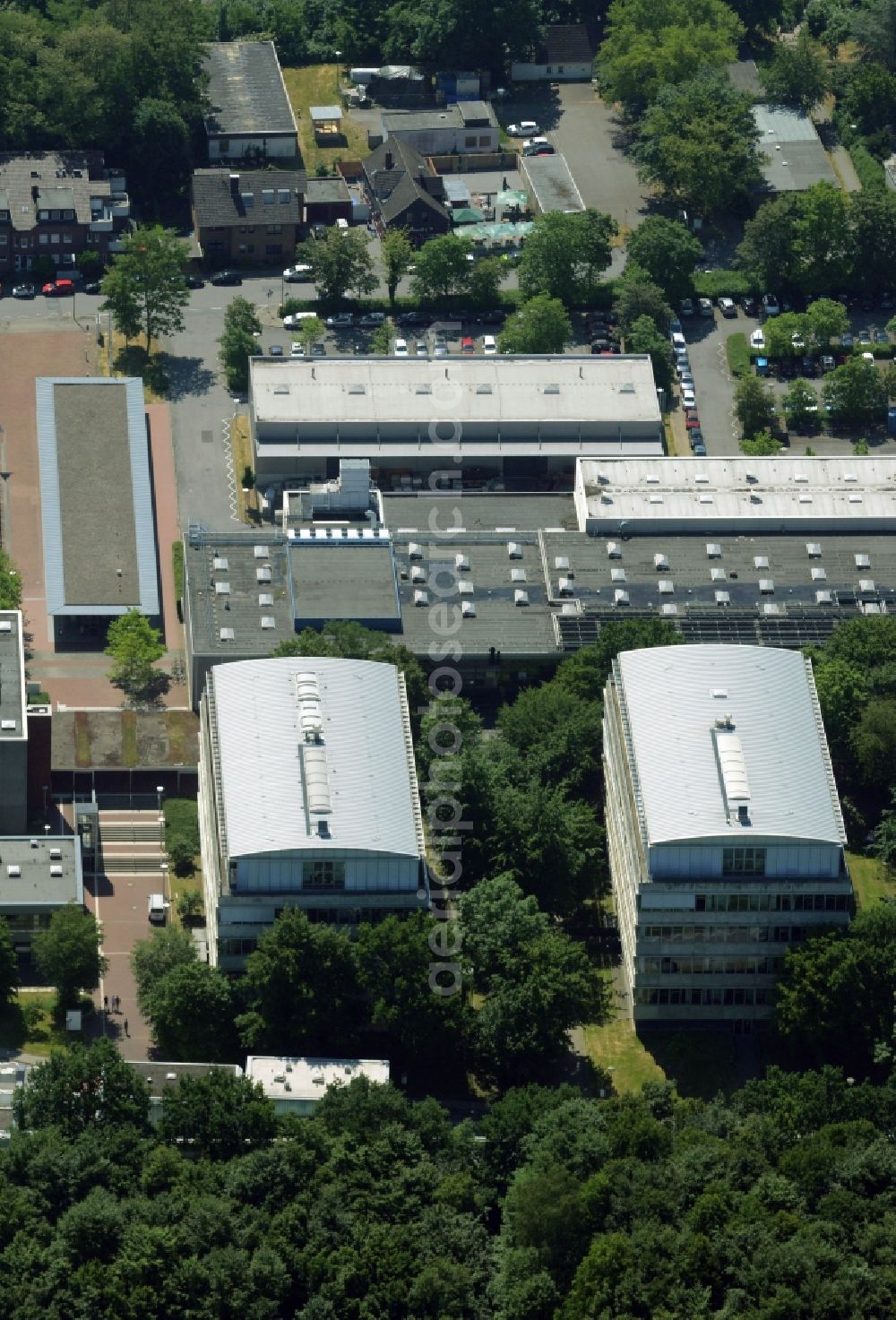 Aerial image Dortmund - Campus south building of the university in Dortmund in the state North Rhine-Westphalia