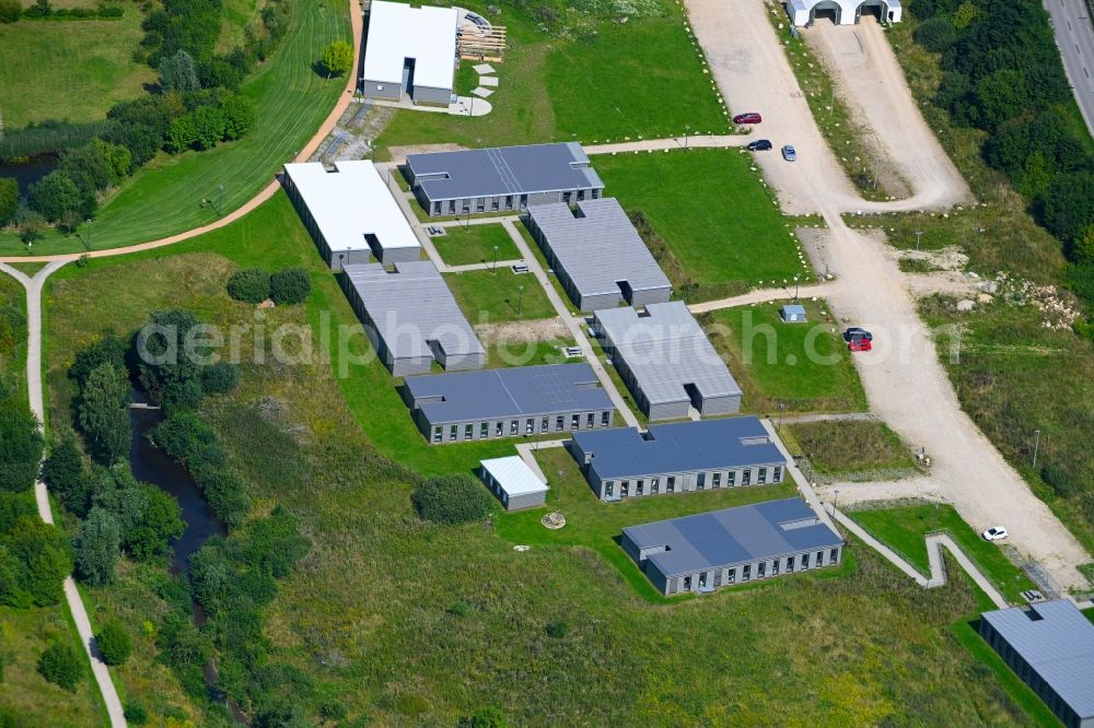 Aerial photograph Flensburg - Campus building of the university EUF Europa-Universitaet Flensburg in the district Suenderup in Flensburg in the state Schleswig-Holstein, Germany