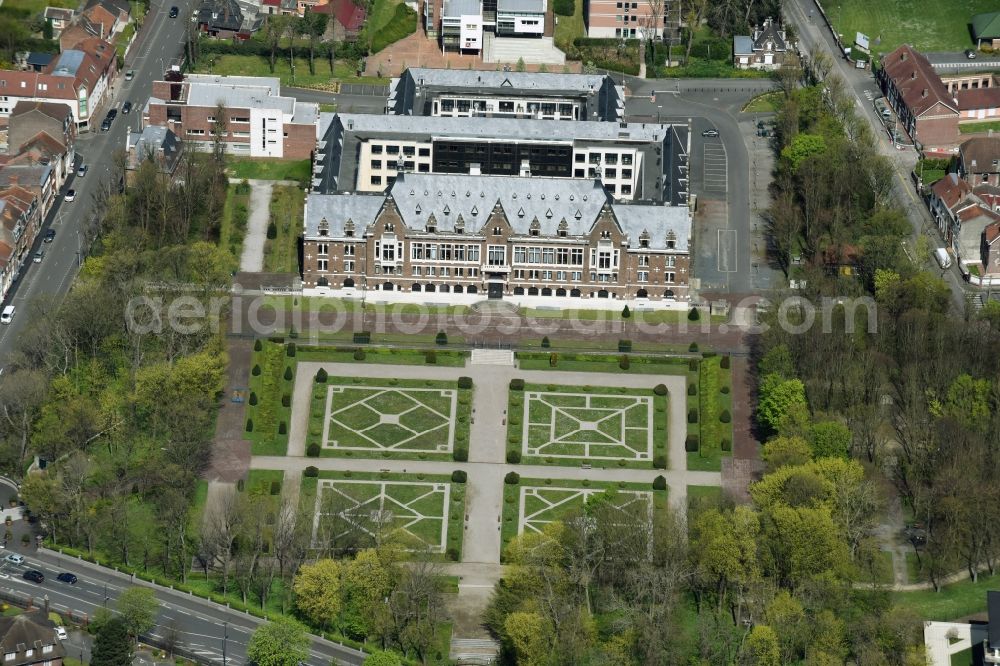 Aerial photograph Lens - Palais Campus building of the university Faculté des Sciences an der Jean Perrin Rue Jean Souvraz in Lens in Nord-Pas-de-Calais Picardy, France