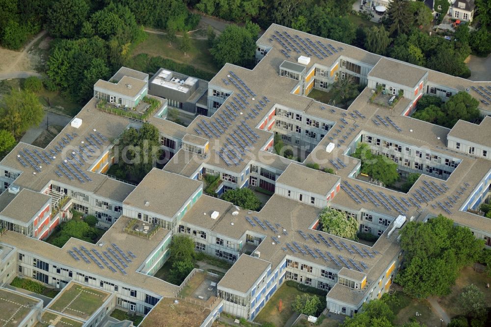 Berlin from above - Campus building of the university Freie Universitaet in Berlin in Germany