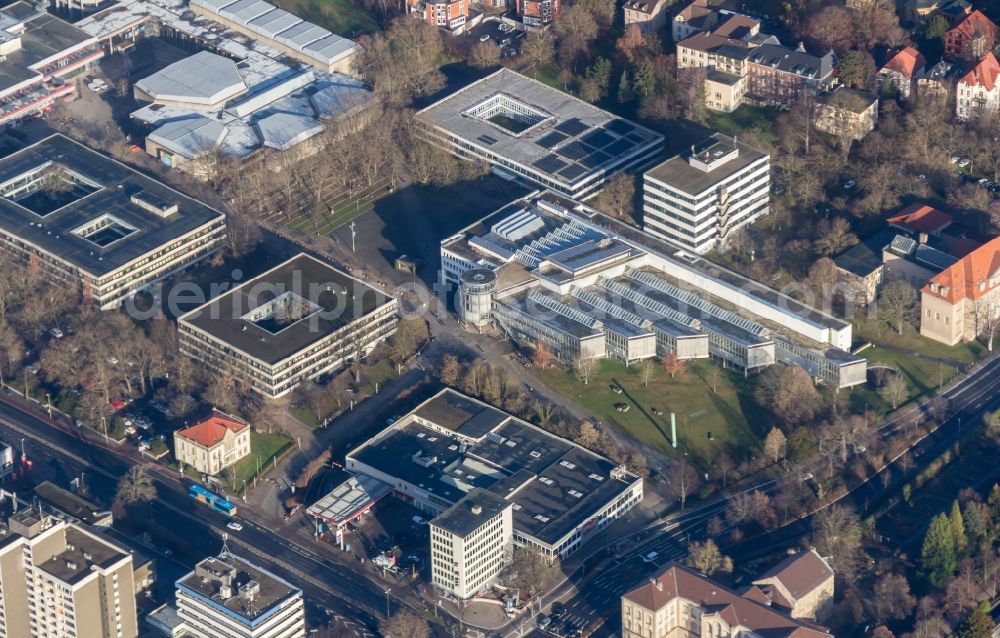 Aerial photograph Göttingen - Campus building of the university Georg-August-Universitaet in Goettingen in the state Lower Saxony, Germany