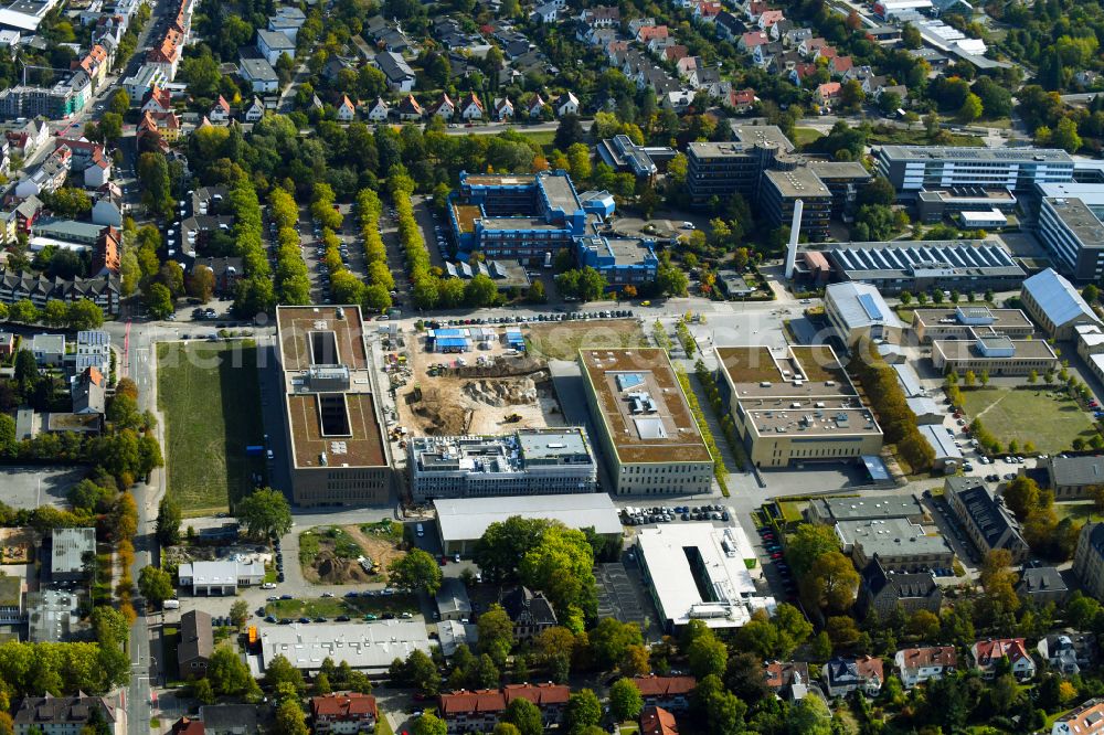 Aerial image Osnabrück - Campus building of the university Hochschule Osnabrueck on street Barbarastrasse in the district Westerberg in Osnabrueck in the state Lower Saxony, Germany