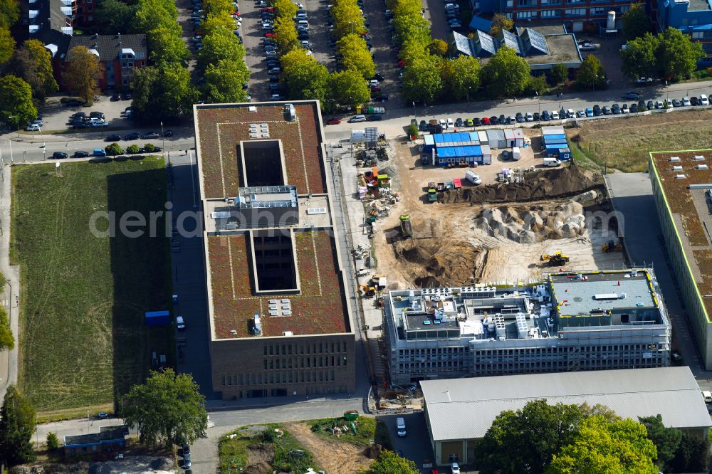 Aerial photograph Osnabrück - Campus building of the university Hochschule Osnabrueck on street Barbarastrasse in the district Westerberg in Osnabrueck in the state Lower Saxony, Germany