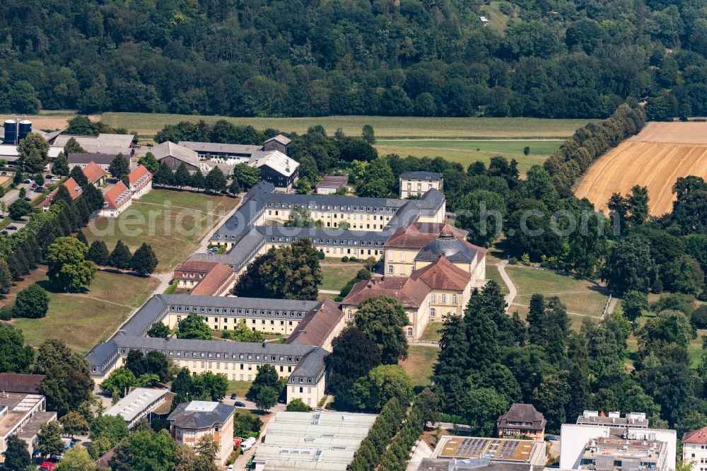 Aerial photograph Hohenheim - Campus building of the university Hohenhein in Schloss Hohenhein in Hohenheim in the state Baden-Wurttemberg, Germany