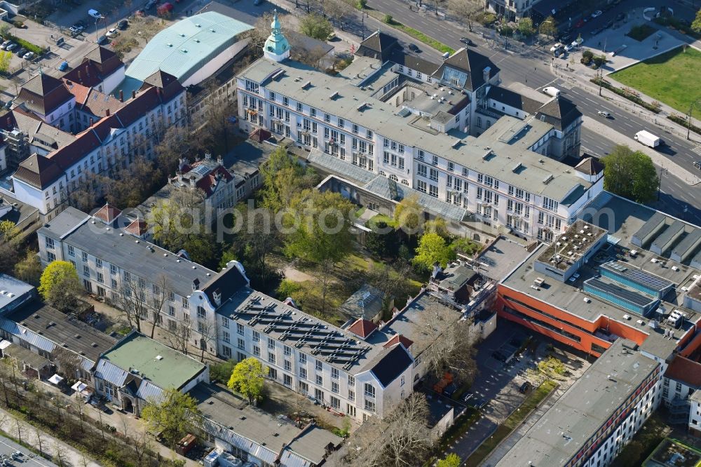 Aerial image Berlin - Campus building of the university of Kuenste Berlin on Hardenbergstrasse in Berlin, Germany