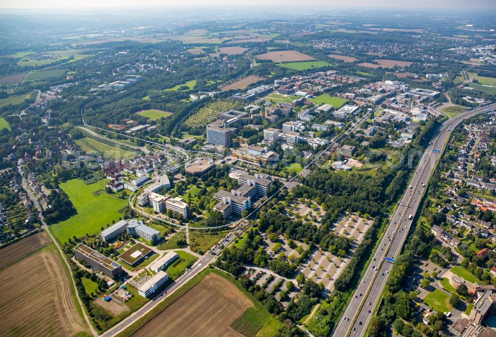 Aerial image Dortmund - Campus building of the university in Dortmund in the state North Rhine-Westphalia