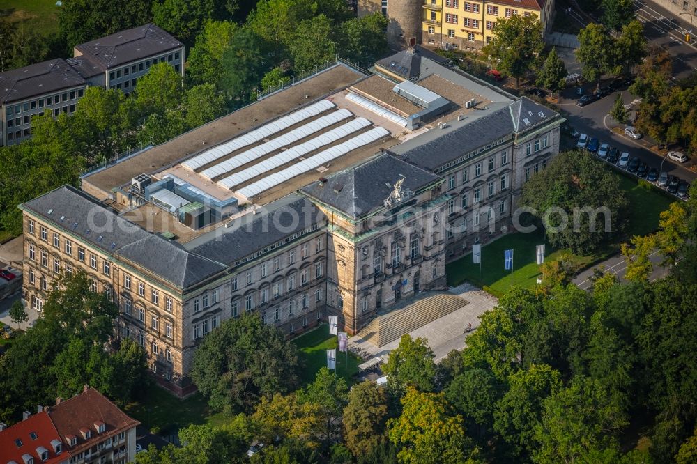 Würzburg from the bird's eye view: Campus building of the university Neue Universitaet Wuerzburg in Wuerzburg in the state Bavaria, Germany