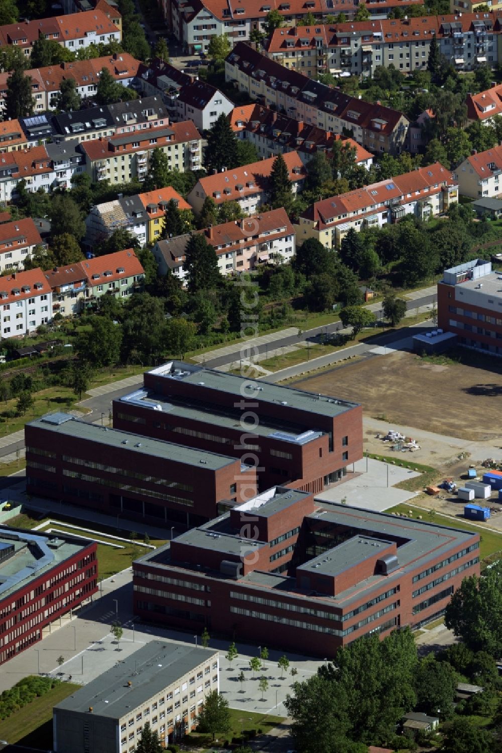 Aerial image Rostock - Campus building of the university in Rostock in the state Mecklenburg - Western Pomerania