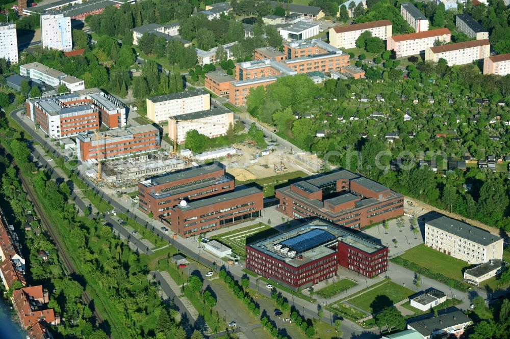 Rostock from the bird's eye view: Campus building of the university Rostock in Rostock in the state Mecklenburg - Western Pomerania, Germany