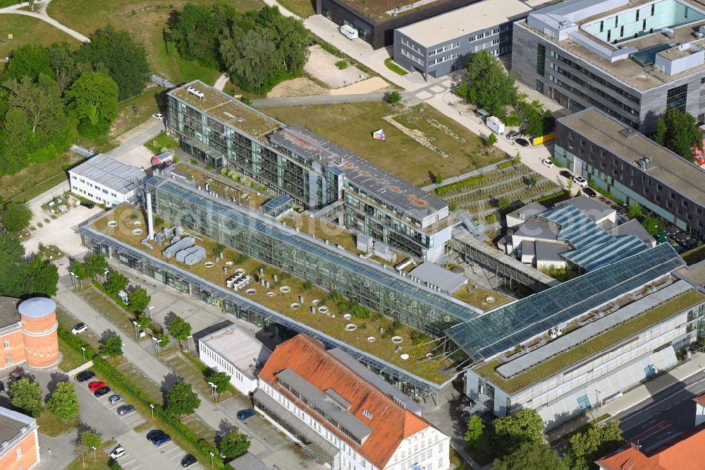 Aerial photograph Ingolstadt - Campus building of the university Technische Hochschule Ingolstadt (THI) on street Esplanade in Ingolstadt in the state Bavaria, Germany