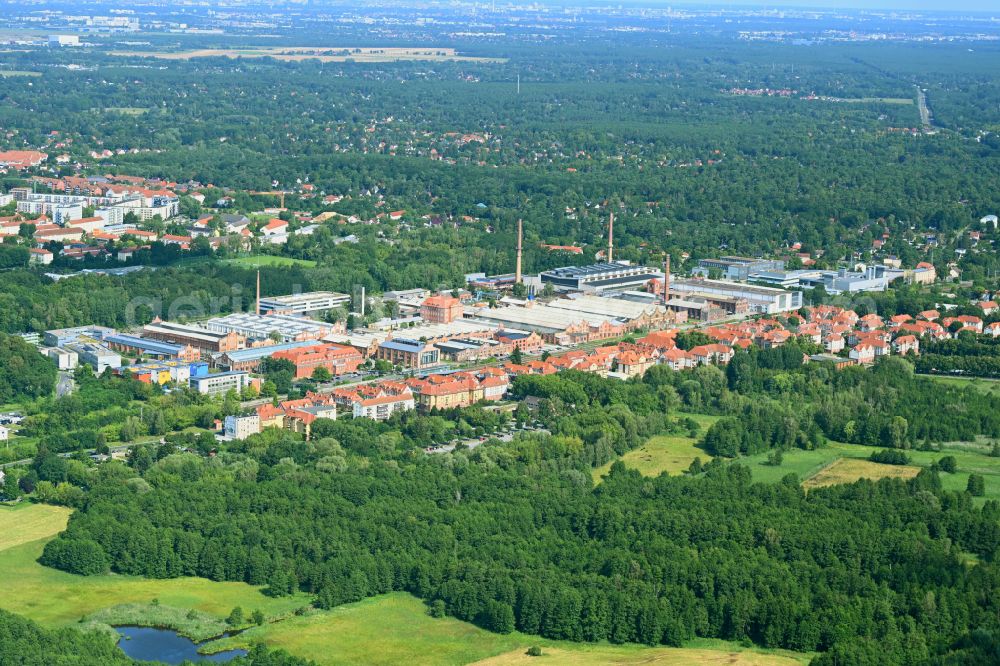 Aerial image Wildau - Campus building of the university Technische Hochschule in Wildau in the state Brandenburg