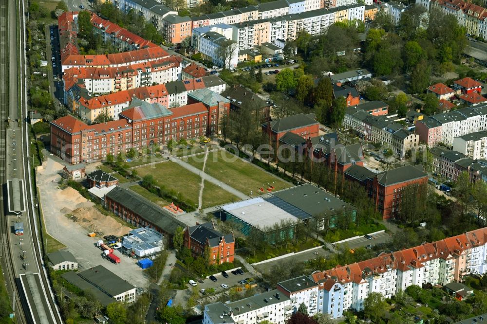 Aerial photograph Rostock - Campus building and grounds of the university on Ulmenstrasse in Rostock in the state Mecklenburg-West Pomerania, Germany