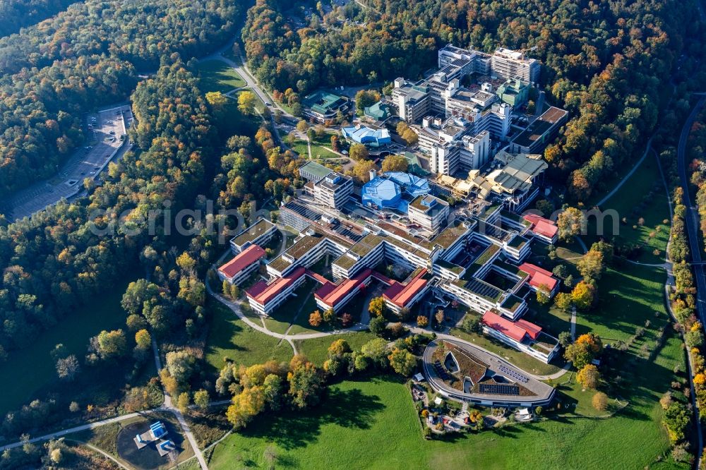 Aerial photograph Konstanz - Campus building of the university Universitaet Konstanz in the district Egg in Konstanz in the state Baden-Wurttemberg, Germany