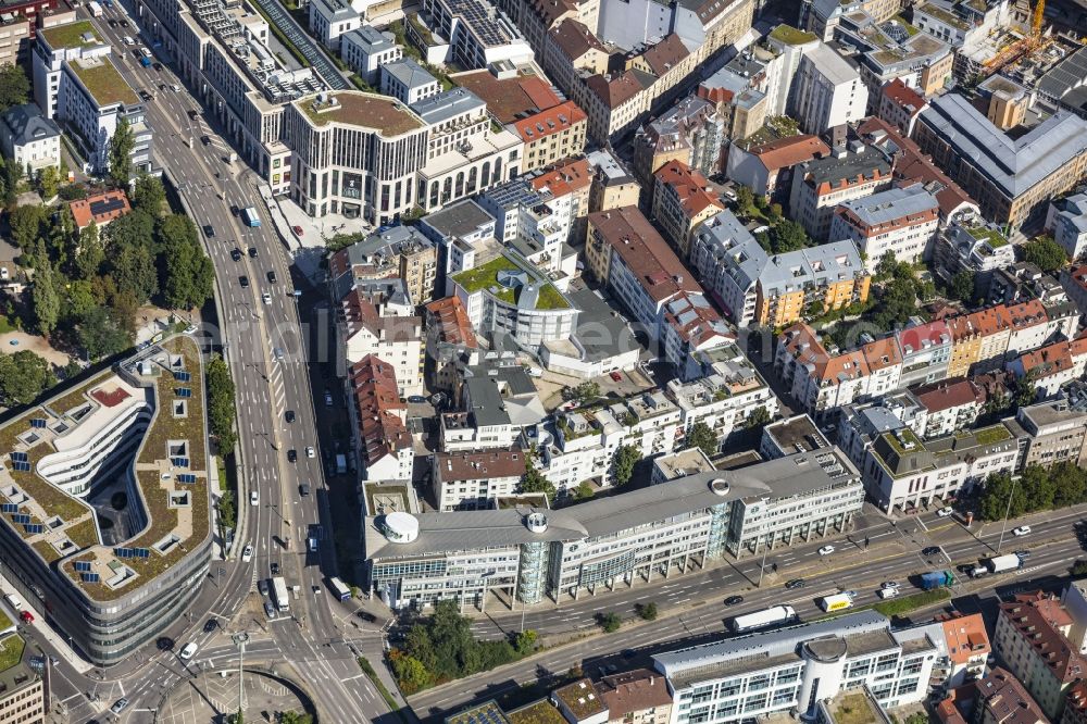 Stuttgart from the bird's eye view: Campus building of the university Universitaet Stuttgart on Keplerstrasse in Stuttgart in the state Baden-Wuerttemberg, Germany