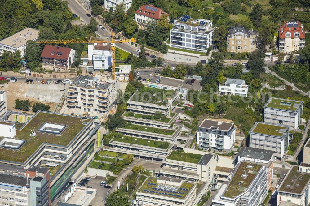 Aerial photograph Stuttgart - Campus building of the university Universitaet Stuttgart on Keplerstrasse in Stuttgart in the state Baden-Wuerttemberg, Germany