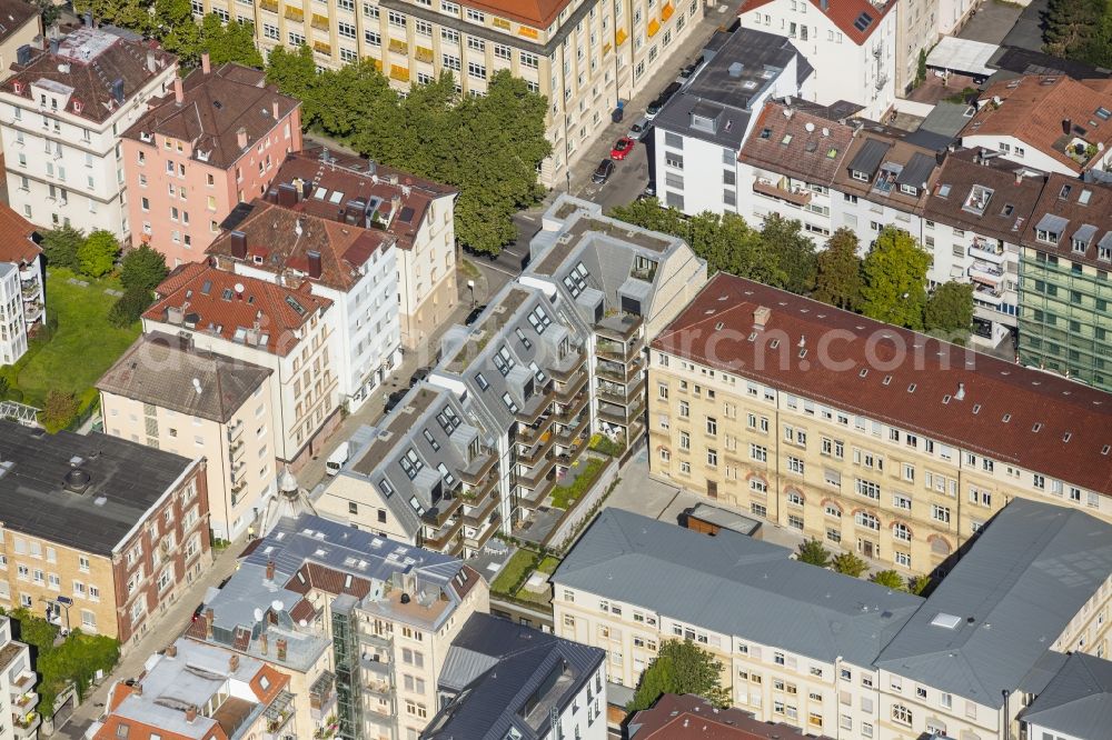 Stuttgart from the bird's eye view: Campus building of the university Universitaet Stuttgart on Keplerstrasse in Stuttgart in the state Baden-Wuerttemberg, Germany