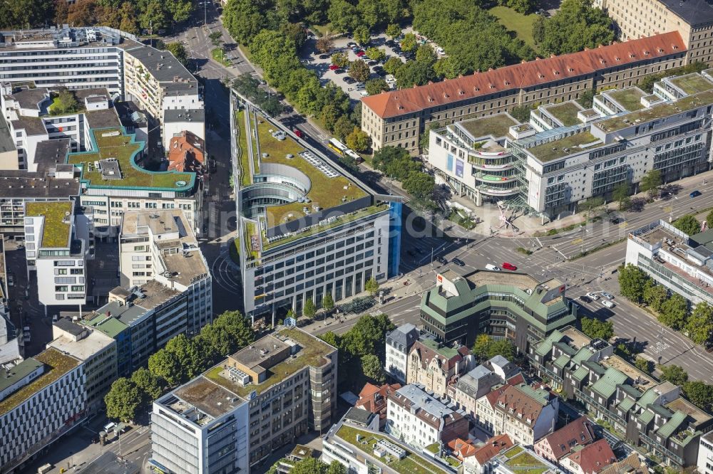 Stuttgart from the bird's eye view: Campus building of the university Universitaet Stuttgart on Keplerstrasse in Stuttgart in the state Baden-Wuerttemberg, Germany