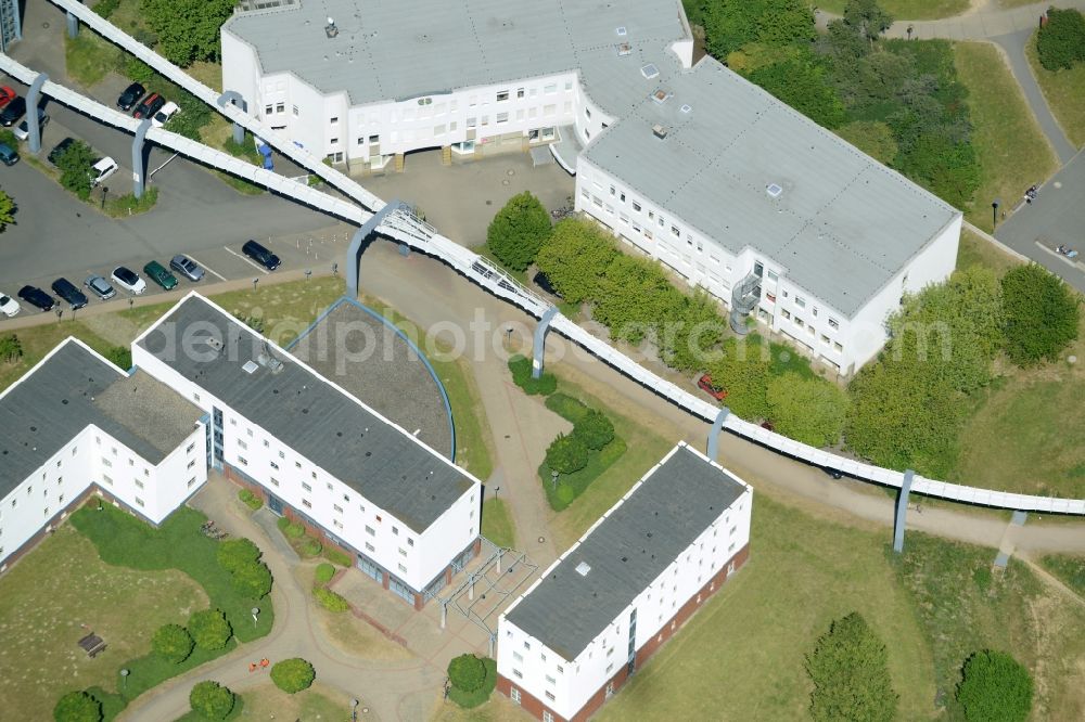 Dortmund from the bird's eye view: Campus building of the university with Zentrum fuer HochschulBildung (zhb) in Dortmund in the state North Rhine-Westphalia