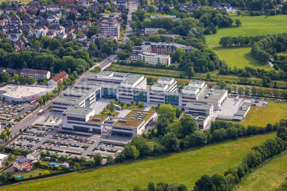 Aerial photograph Hamm - Campus grounds of the Hochschule Hamm-Lippstadt on street Marker Allee in the district Hamm-Lippstadt in Hamm at Ruhrgebiet in the state North Rhine-Westphalia, Germany