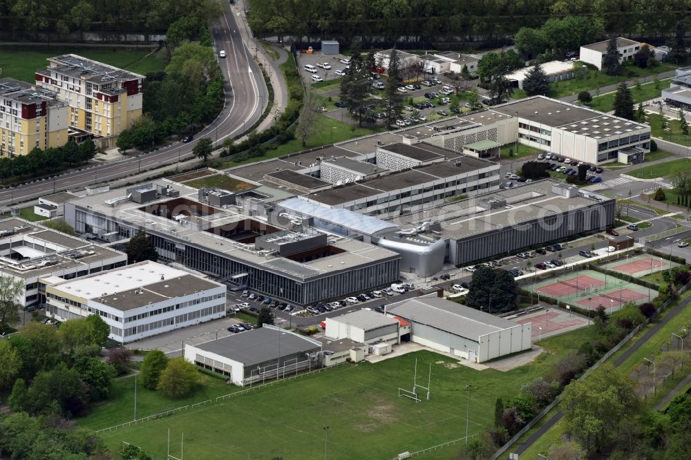 Aerial photograph Toulouse - Campus of the aerospace engineering school Institut Superieur de l'Aeronautique et de l'Espace (ISAE) SUPAERO ENSAE in Toulouse in Languedoc-Roussillon Midi-Pyrenees, France