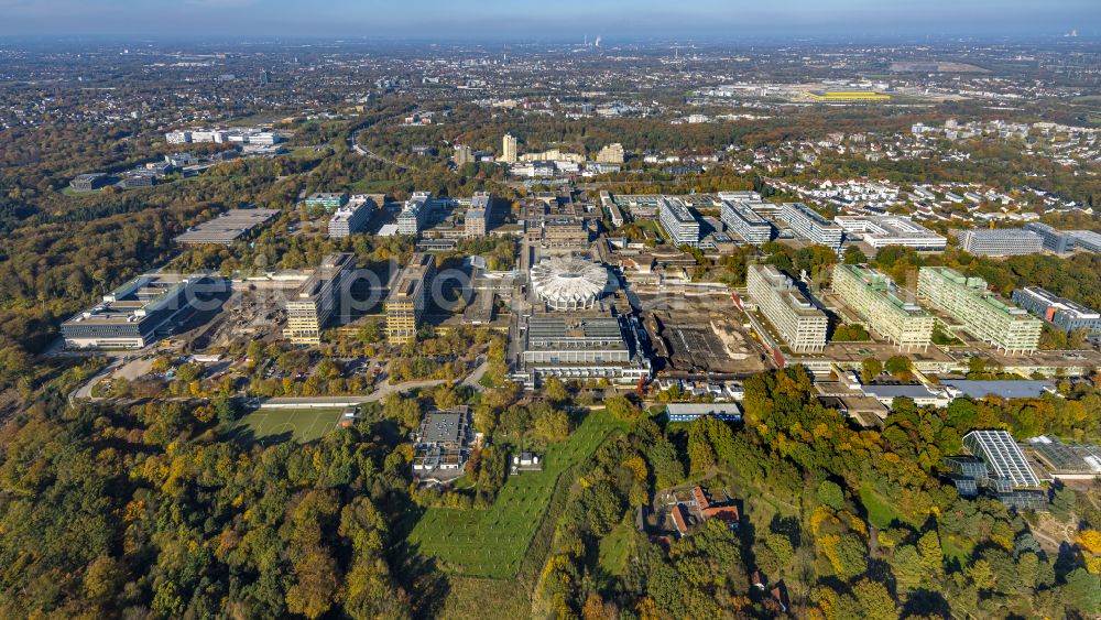 Aerial image Bochum - Campus area of the Ruhr university in Bochum in the federal state North Rhine-Westphalia