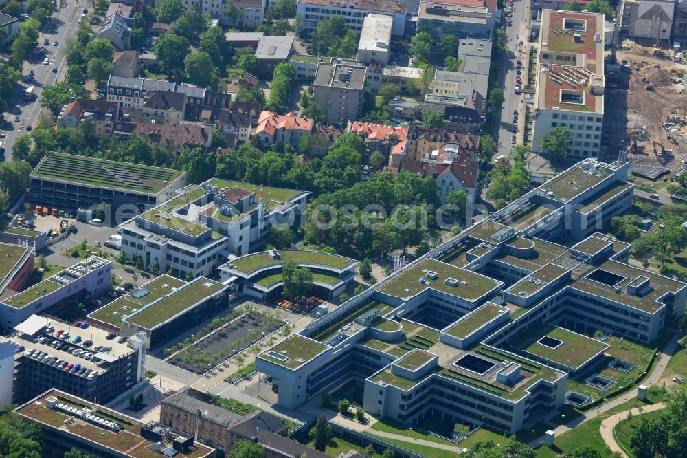 Aerial image Erlangen - Campus grounds of the University in Erlangen in the state Bavaria