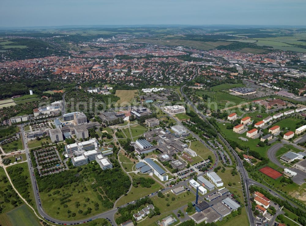 Aerial photograph Würzburg - The campus of the University of Wuerzburg Hubland in the state of Bavaria