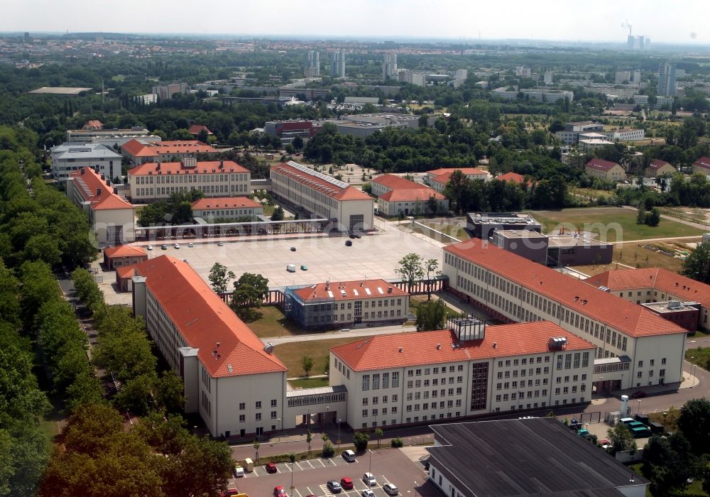 Aerial image Halle / Saale - Campus, Martin-Luther-University Halle-Wittenberg in Halle (Saale) in Saxony-Anhalt