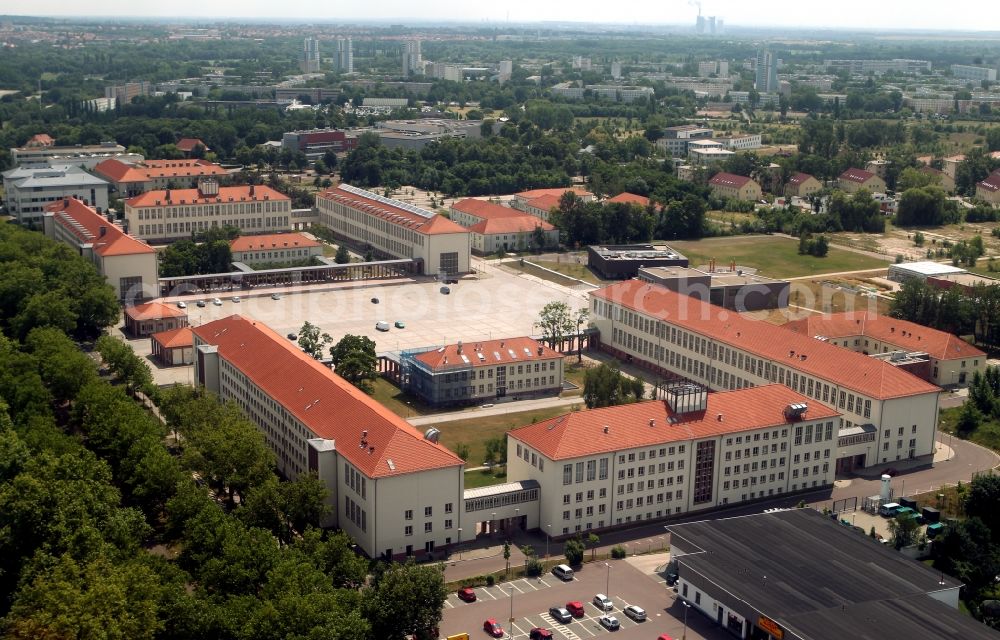 Aerial photograph Halle / Saale - Campus, Martin-Luther-University Halle-Wittenberg in Halle (Saale) in Saxony-Anhalt