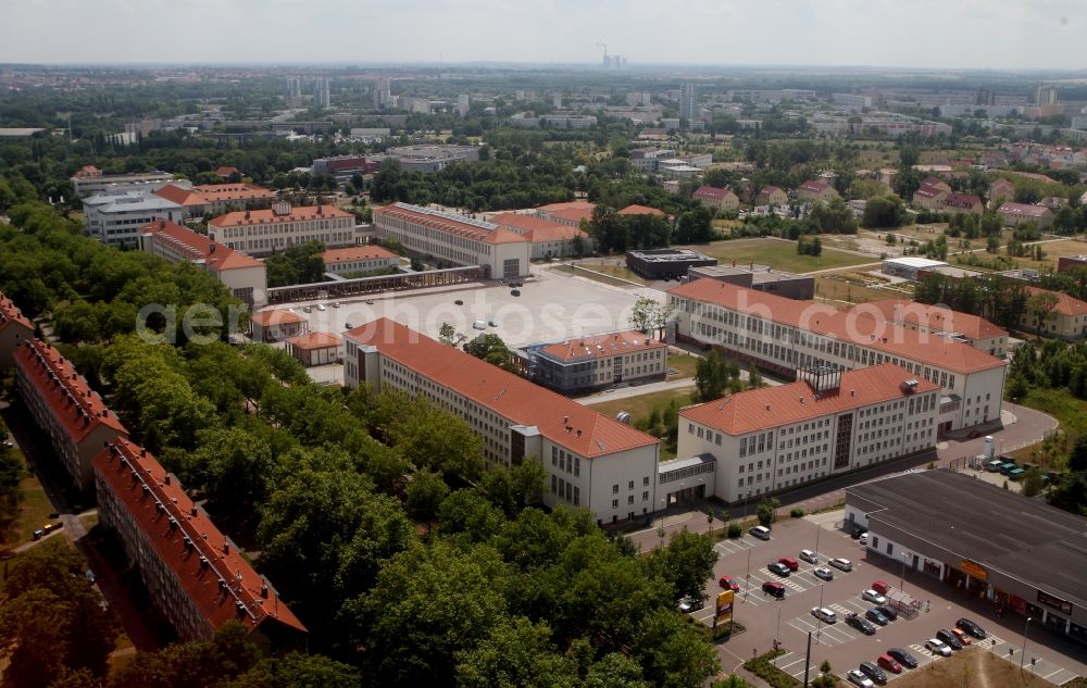 Halle / Saale from above - Campus, Martin-Luther-University Halle-Wittenberg in Halle (Saale) in Saxony-Anhalt