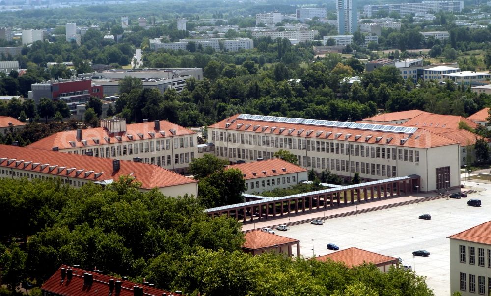 Halle / Saale from the bird's eye view: Campus, Martin-Luther-University Halle-Wittenberg in Halle (Saale) in Saxony-Anhalt