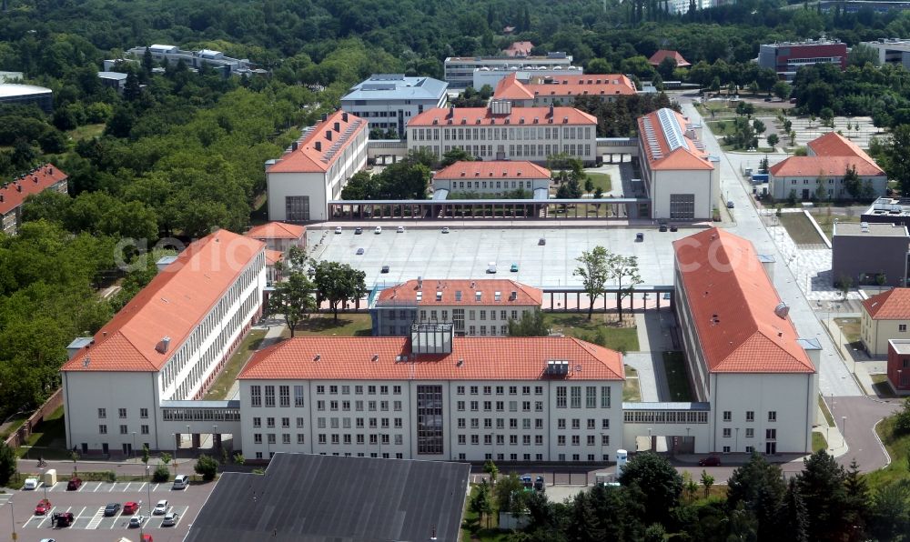 Aerial photograph Halle / Saale - Campus, Martin-Luther-University Halle-Wittenberg in Halle (Saale) in Saxony-Anhalt