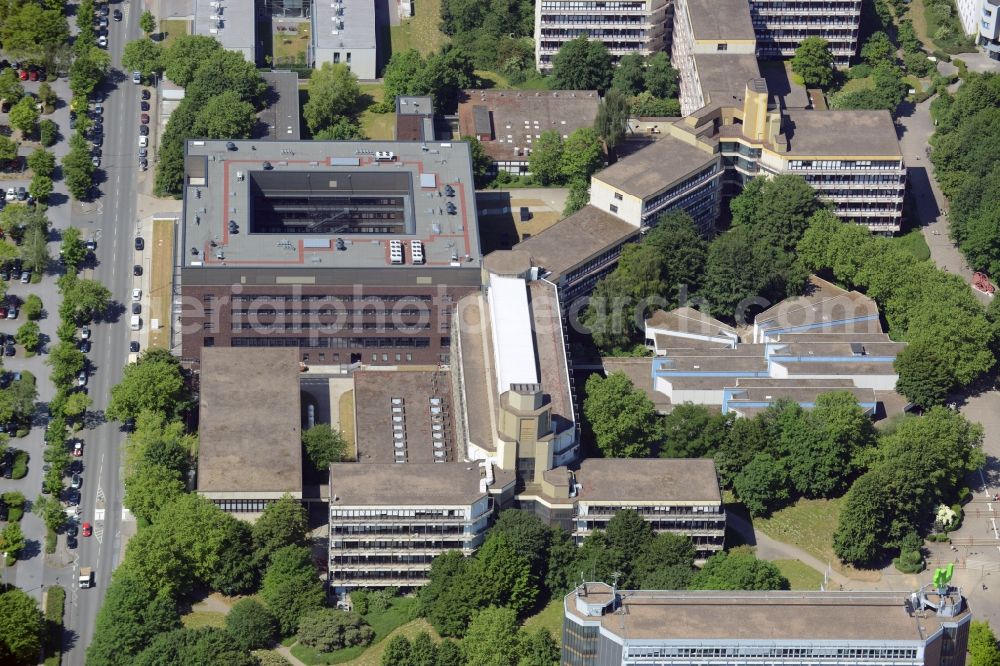 Aerial image Dortmund - Campus building of the universityn in Dortmund in the state North Rhine-Westphalia