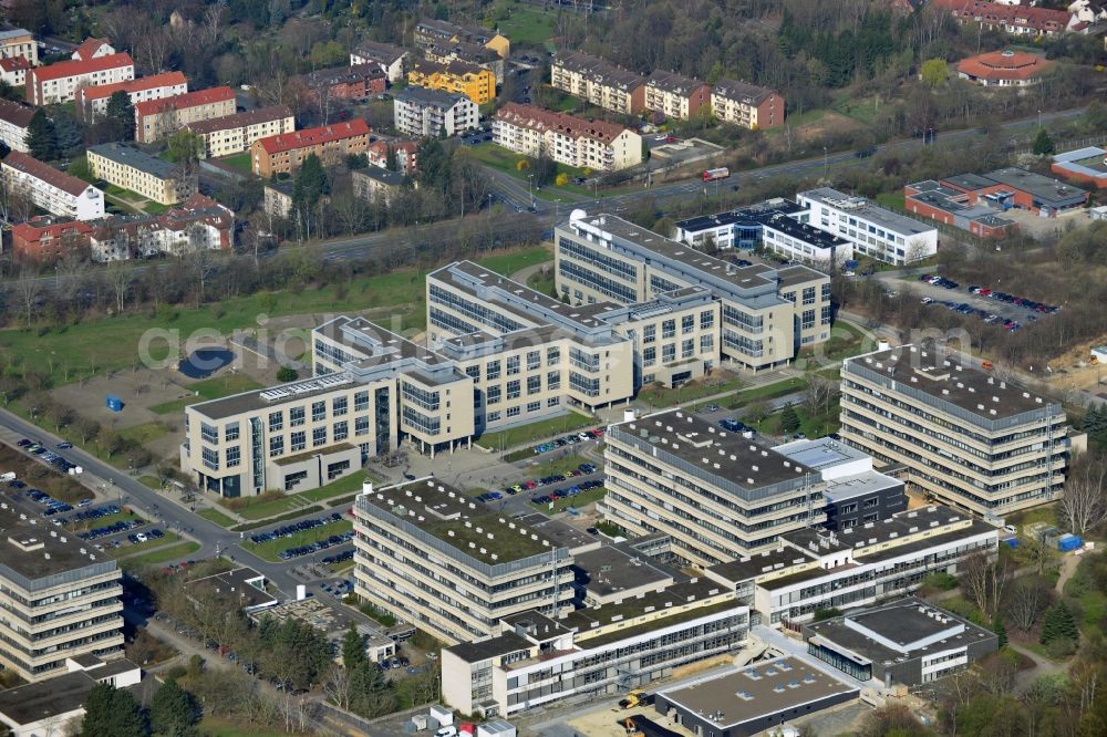 Göttingen from the bird's eye view: Campus of the University of Goettingen in Lower Saxony