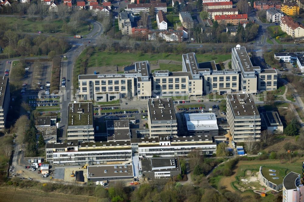 Göttingen from the bird's eye view: Campus of the University of Goettingen in Lower Saxony