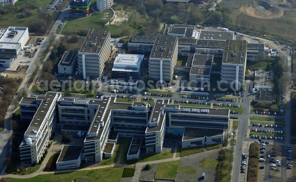 Göttingen from above - Campus of the University of Goettingen in Lower Saxony