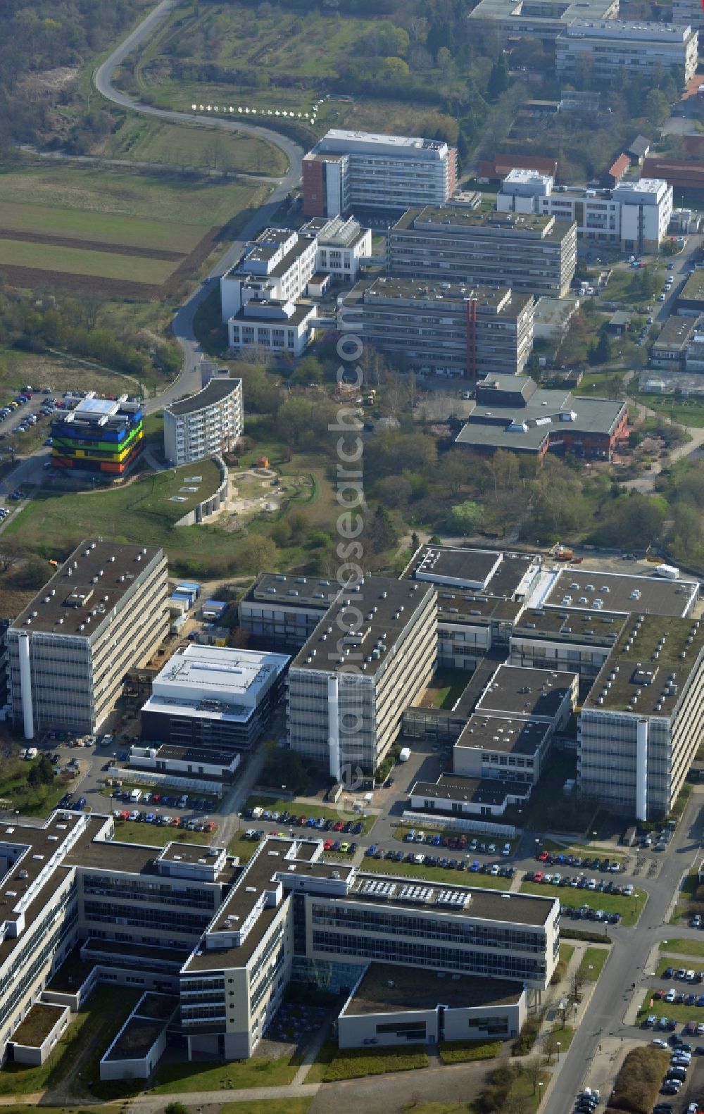 Aerial photograph Göttingen - Campus of the University of Goettingen in Lower Saxony