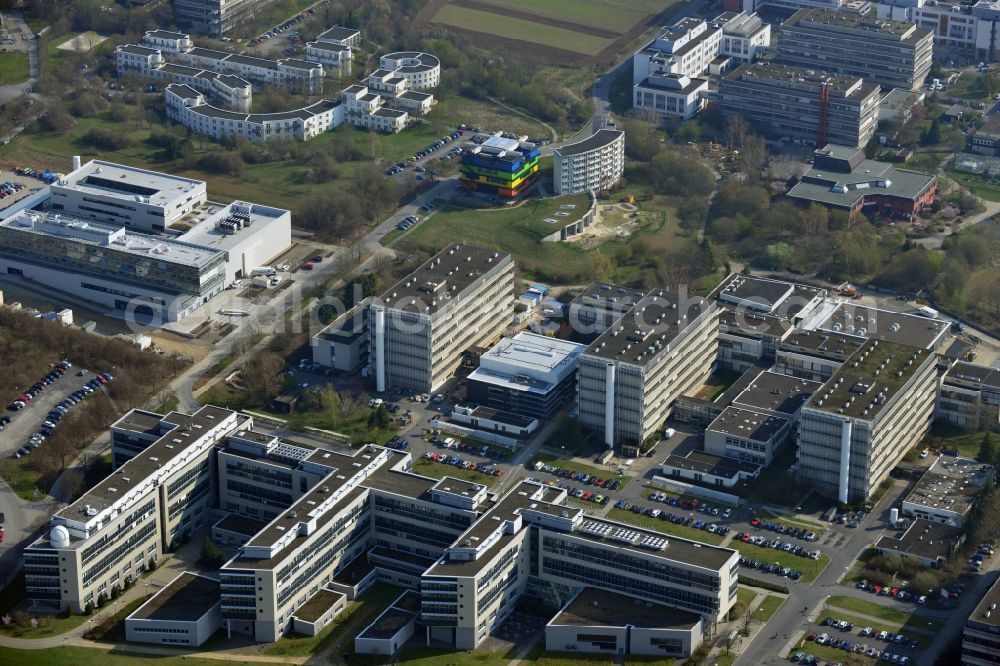 Göttingen from the bird's eye view: Campus of the University of Goettingen in Lower Saxony