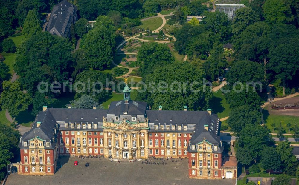 Münster from above - Campus University University of Muenster in Muenster in North Rhine-Westphalia