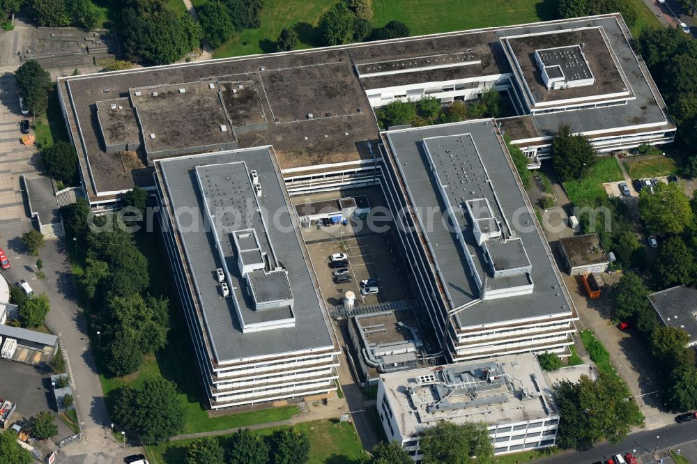 Köln from above - Campus University- area Department Chemie of Universitaet Koeln on Greinstrasse in Cologne in the state North Rhine-Westphalia, Germany