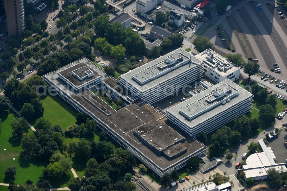 Aerial image Köln - Campus University- area Department Chemie of Universitaet Koeln on Greinstrasse in Cologne in the state North Rhine-Westphalia, Germany