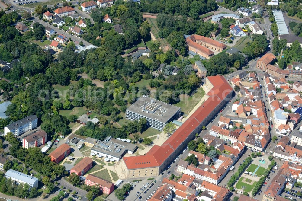 Germersheim from the bird's eye view: Campus University- area Johannes Gutenberg in Germersheim in the state Rhineland-Palatinate