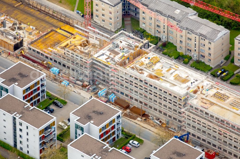 Aerial image Bielefeld - Campus university area with new construction site Innovationszentrum on Morgenbreede in the district Schildesche in Bielefeld in the state North Rhine-Westphalia