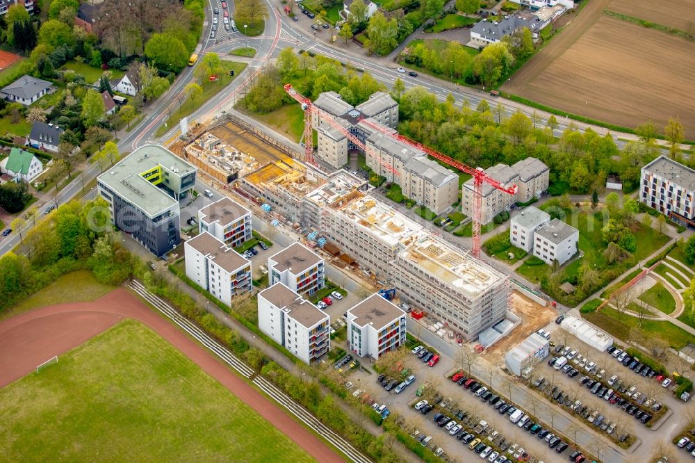 Bielefeld from above - Campus university area with new construction site Innovationszentrum on Morgenbreede in the district Schildesche in Bielefeld in the state North Rhine-Westphalia