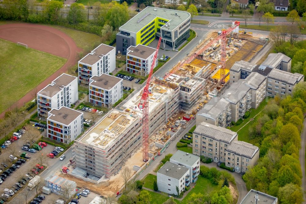 Aerial photograph Bielefeld - Campus university area with new construction site Innovationszentrum on Morgenbreede in the district Schildesche in Bielefeld in the state North Rhine-Westphalia