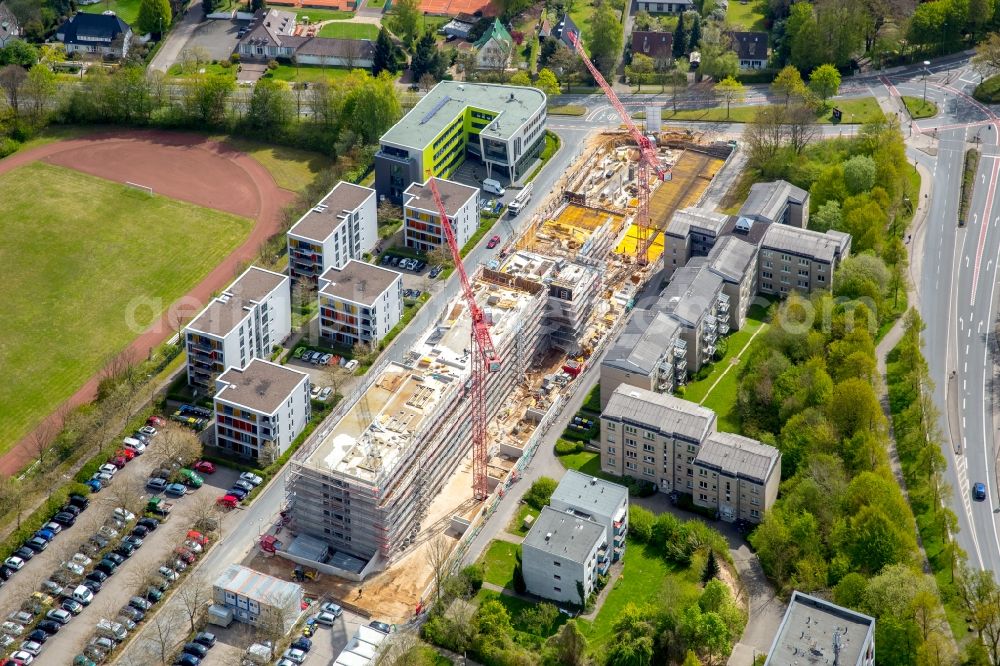 Bielefeld from above - Campus university area with new construction site Innovationszentrum on Morgenbreede in the district Schildesche in Bielefeld in the state North Rhine-Westphalia