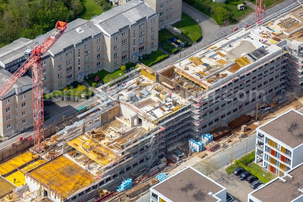 Bielefeld from above - Campus university area with new construction site Innovationszentrum on Morgenbreede in the district Schildesche in Bielefeld in the state North Rhine-Westphalia