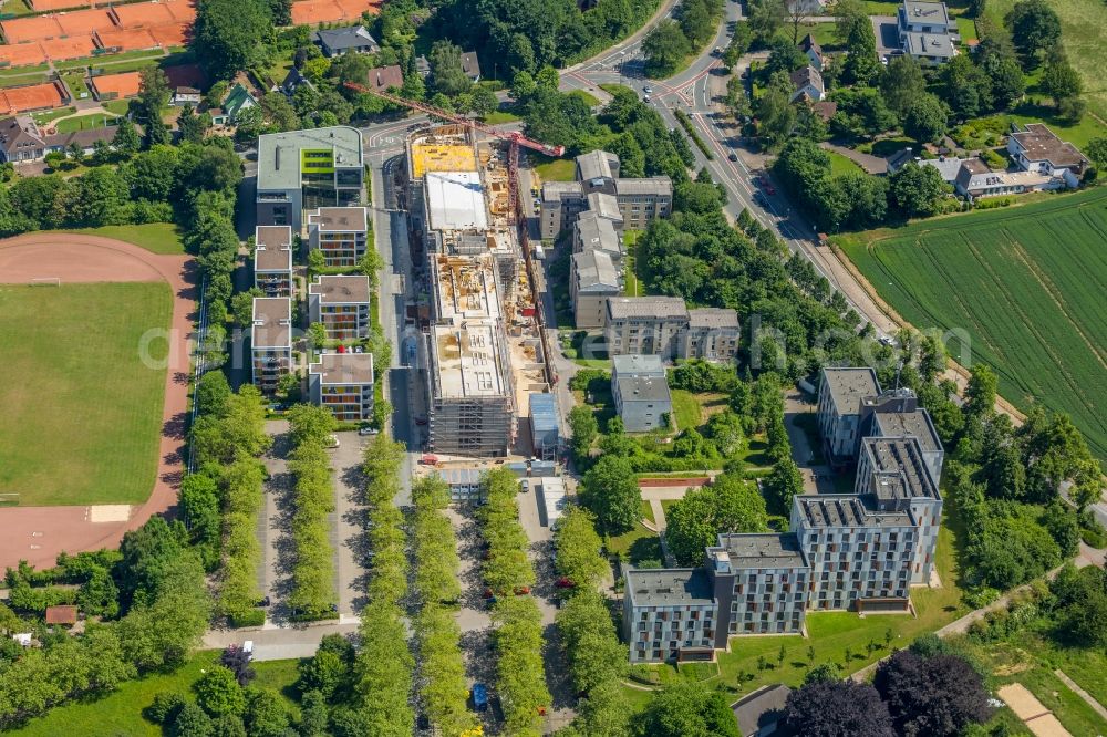 Bielefeld from above - Campus university area with new construction site Innovationszentrum on Morgenbreede in the district Schildesche in Bielefeld in the state North Rhine-Westphalia