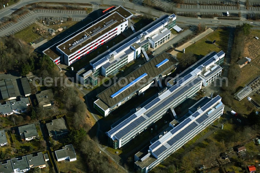 Aerial image Bayreuth - Campus university building of several departments on Universitaetsstrasse in the Frankengut part of Bayreuth in the state Bavaria, Germany