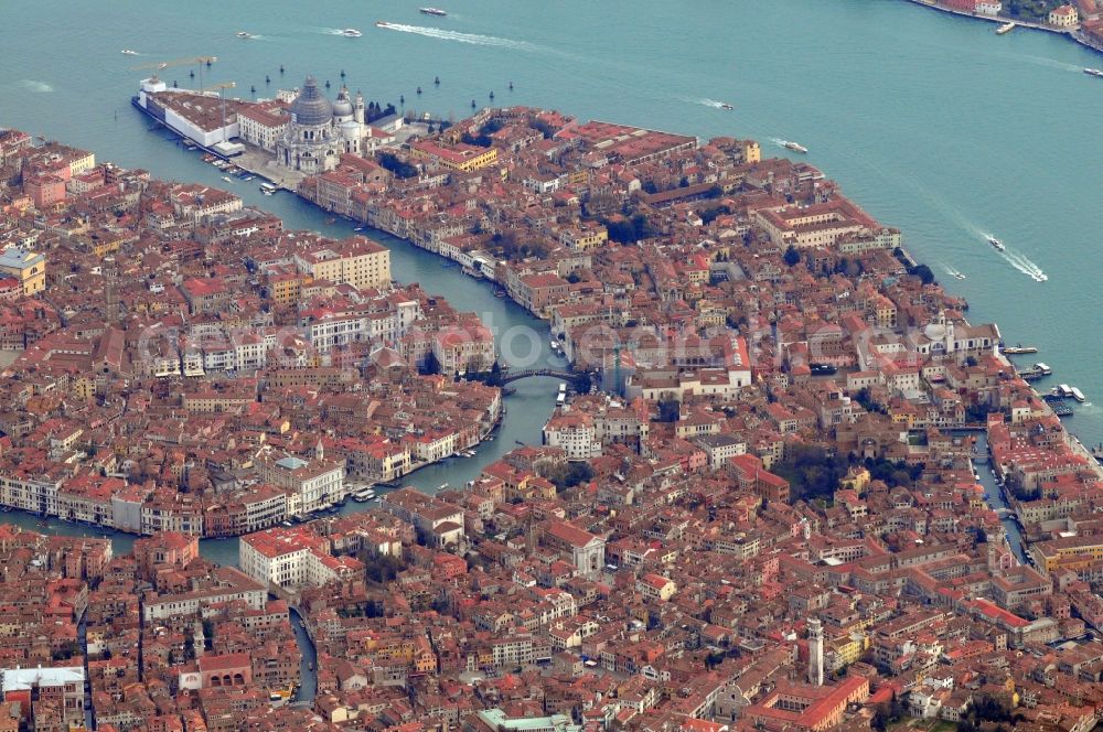Aerial photograph Venedig - View of the Canal Grande in Venice in the homonymous province in Italy